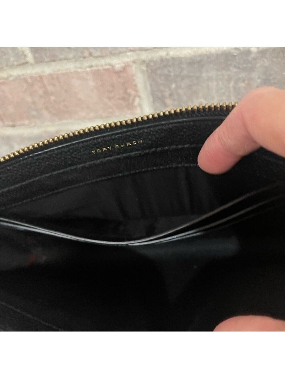 Tory Burch Black Crossbody Bag with Gold Logo - Picture 10 of 14